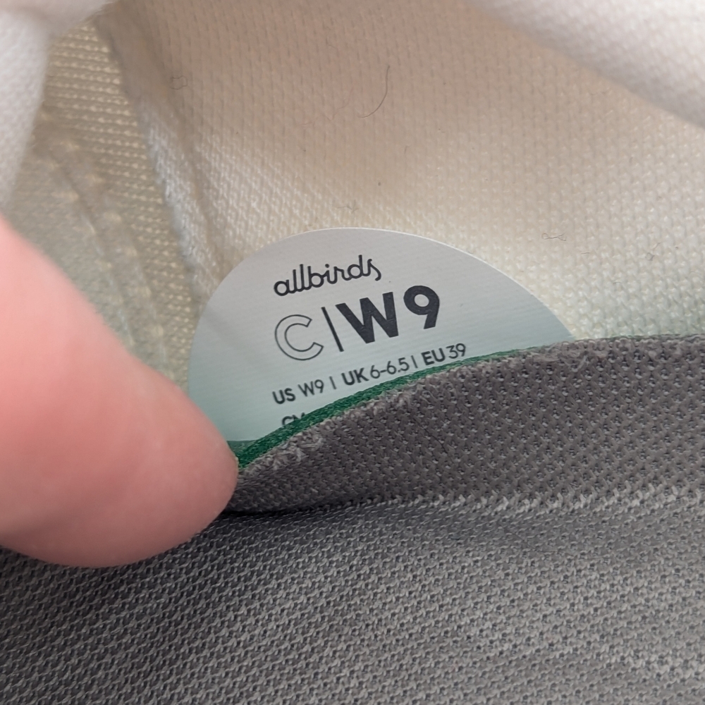 Allbirds Womens Couriers White Canvas Size 9 - Picture 9 of 10